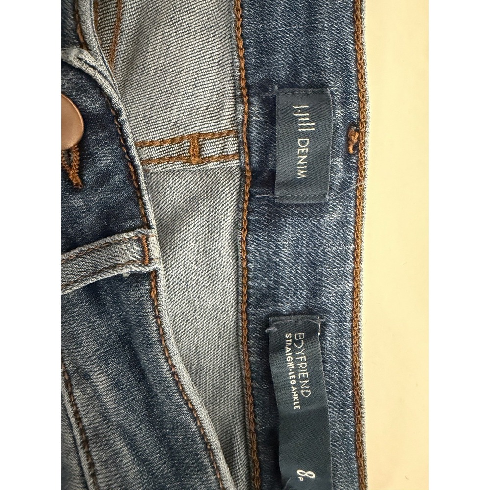 J.Jill, Boyfriend Straight Leg Ankle Jeans, Chelsea Wash, Size 8P - Picture 4 of 8